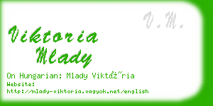 viktoria mlady business card